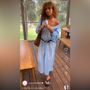 Laneway the Label Bella Gown in Baby Blue